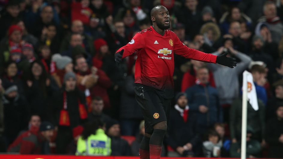 Romelu Lukaku reacts after having a goal ruled out for offside