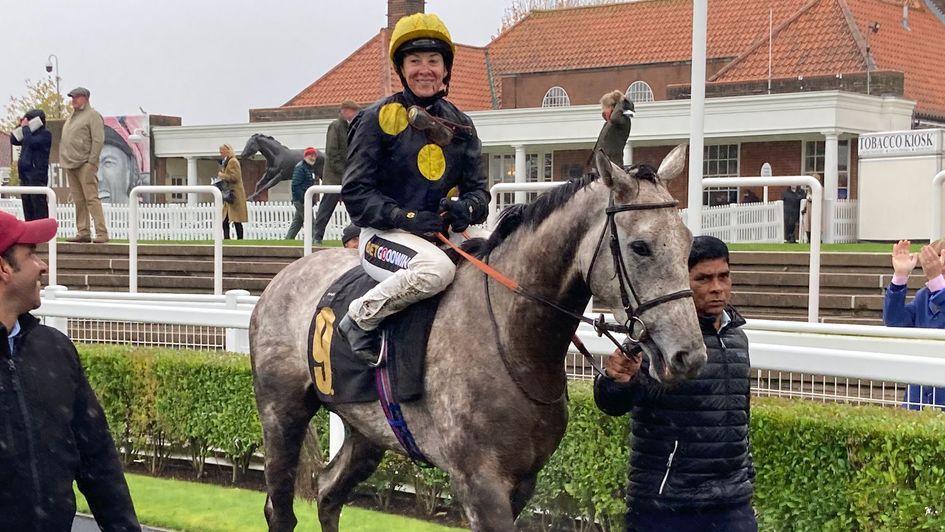 Hayley Turner is all smiles on Lunar Eclipse