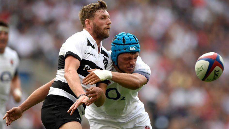 Zach Mercer pictured on England duty