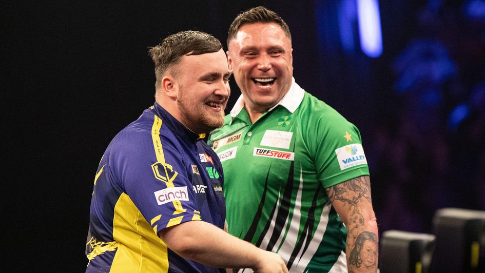 Gerwyn Price and Luke Littler