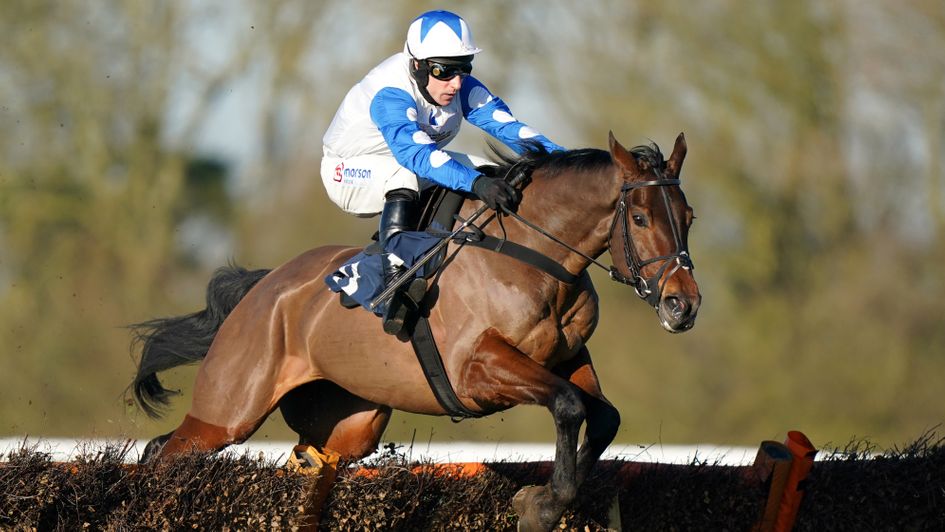 Frere D'armes on his way to winning for the Skeltons