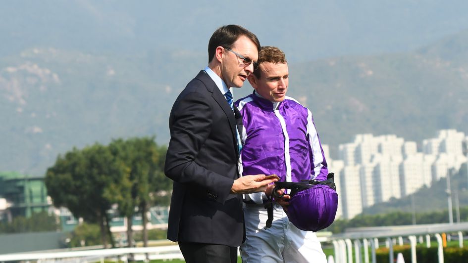 Aidan O'Brien with his star jockey Ryan Moore