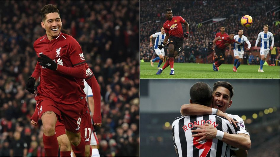 Celebrations for Liverpool, Man United and Newcastle