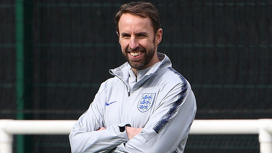 Gareth Southgate: Pictured taking England training (March, 2019)