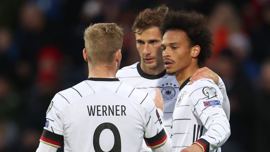 Germany's Timo Werner and Leroy Sane