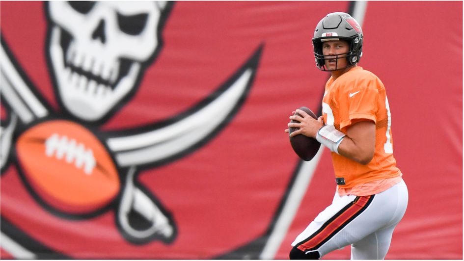 NFL quarterback Tom Brady of the Tampa Bay Buccaneers