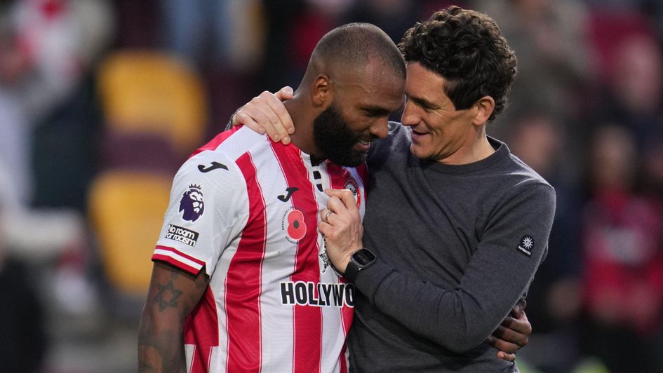 Igor Thiago and Keith Andrews