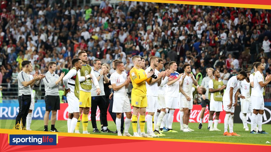 England players: Devastated after their World Cup semi-final defeat