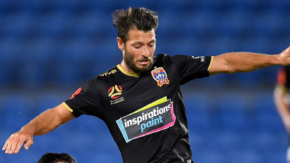 Wes Hoolahan of the Newcastle Jets in the Australian A League