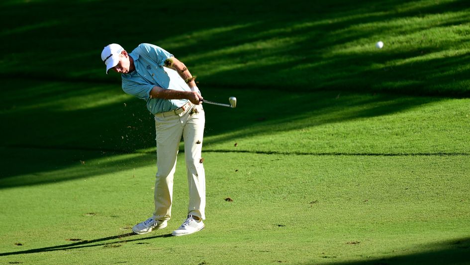 Jim Herman in action at the Wyndham Championship