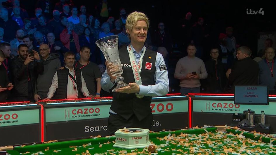 Neil Robertson was too strong for Barry Hawkins in the final of the Players Championship