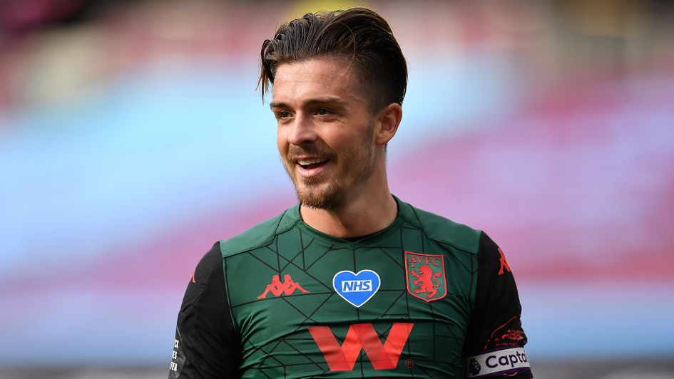 Jack Grealish in action for Aston Villa