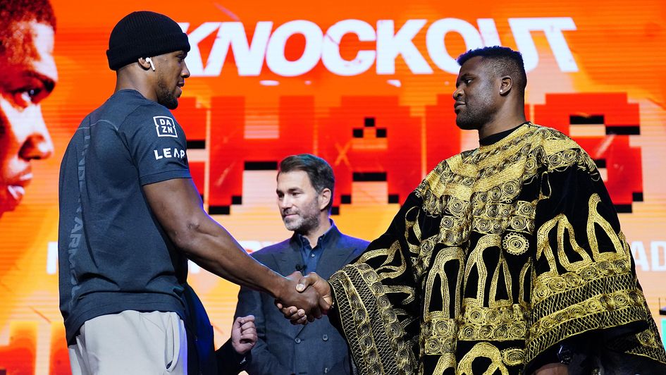 Anthony Joshua and Francis Ngannou