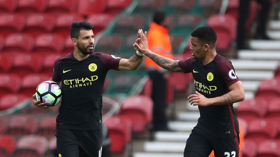Sergio Aguero and Gabriel Jesus