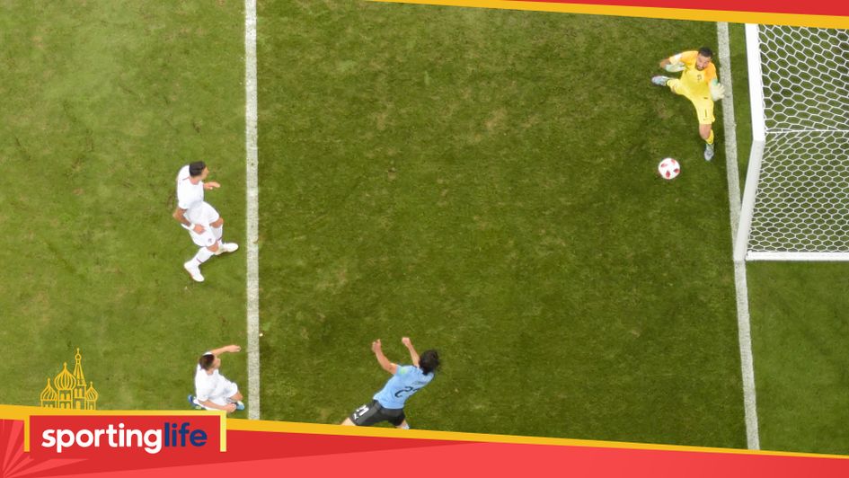 Edinson Cavani: The PSG forward gives Uruguay the lead in their World Cup last 16 clash with Portugal