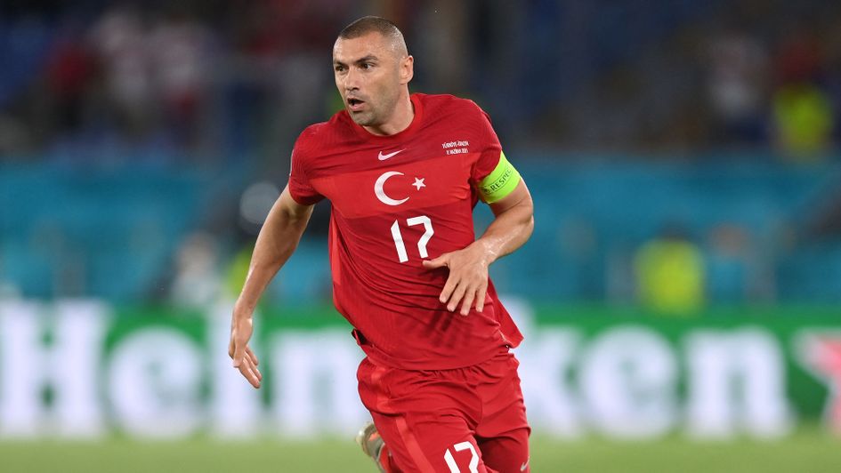 Burak Yilmaz in action against Italy