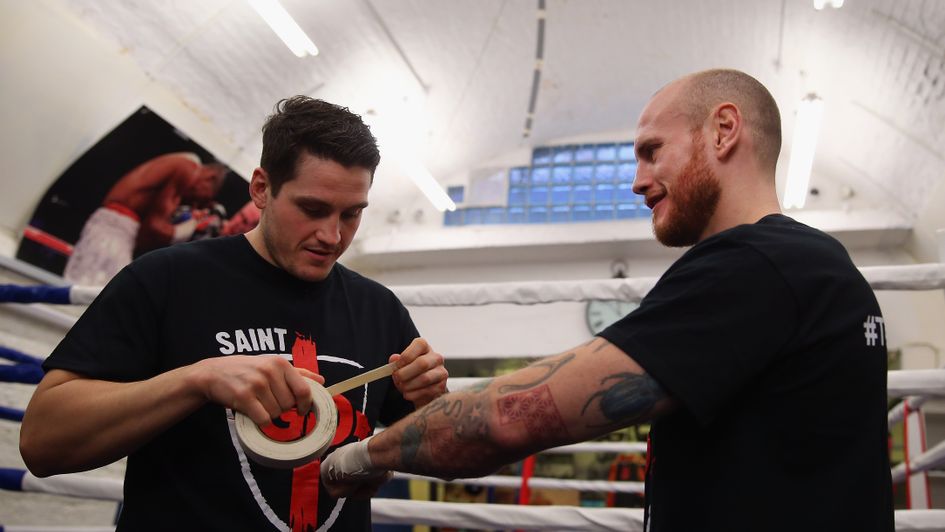 McGuigan (L) helped Groves to a world title