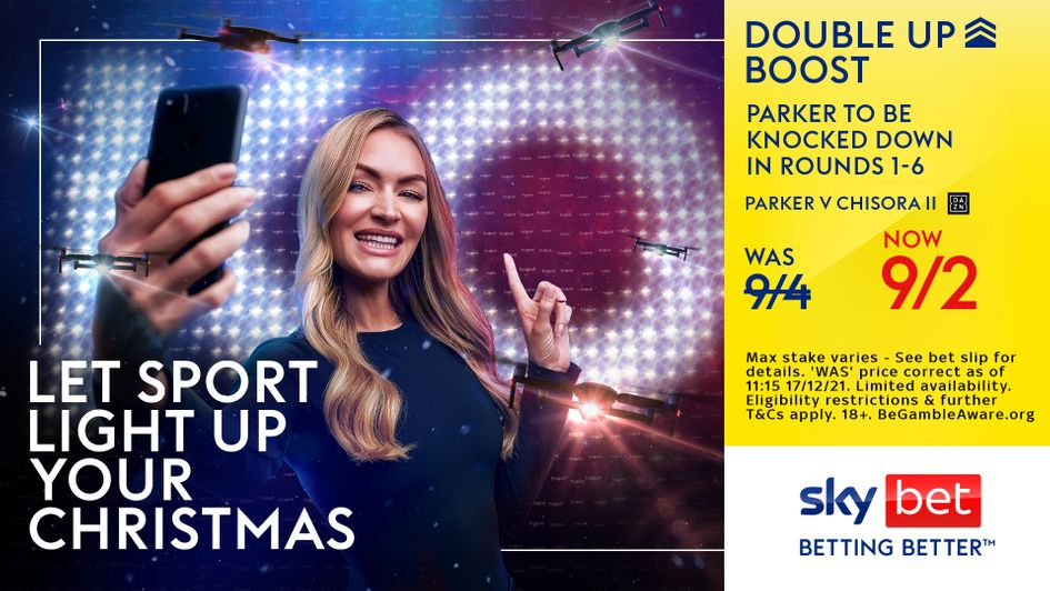 Sky Bet have a double-up Price Boost for Saturday's main event
