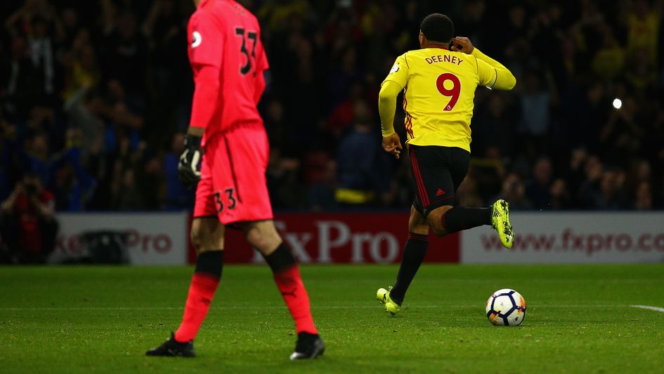 Troy Deeney celebrates