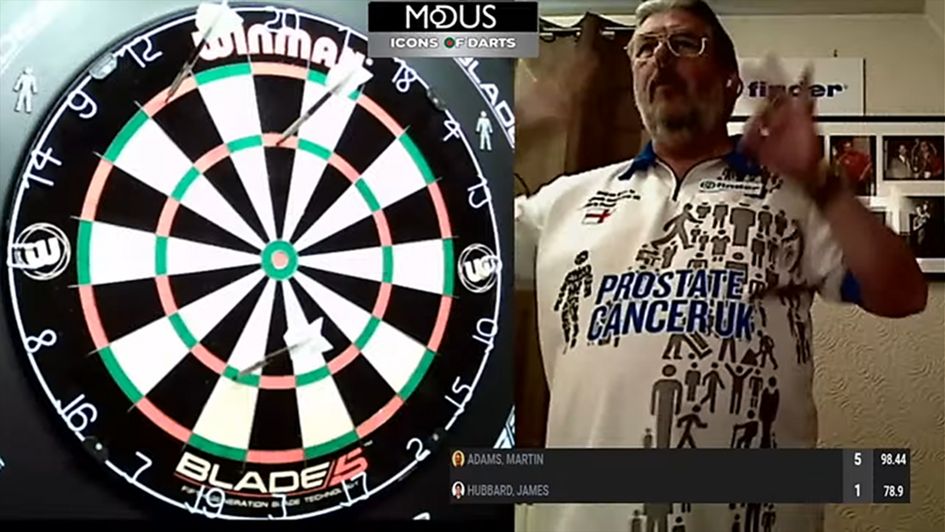 Scroll down to watch Martin Adams' nine-darter