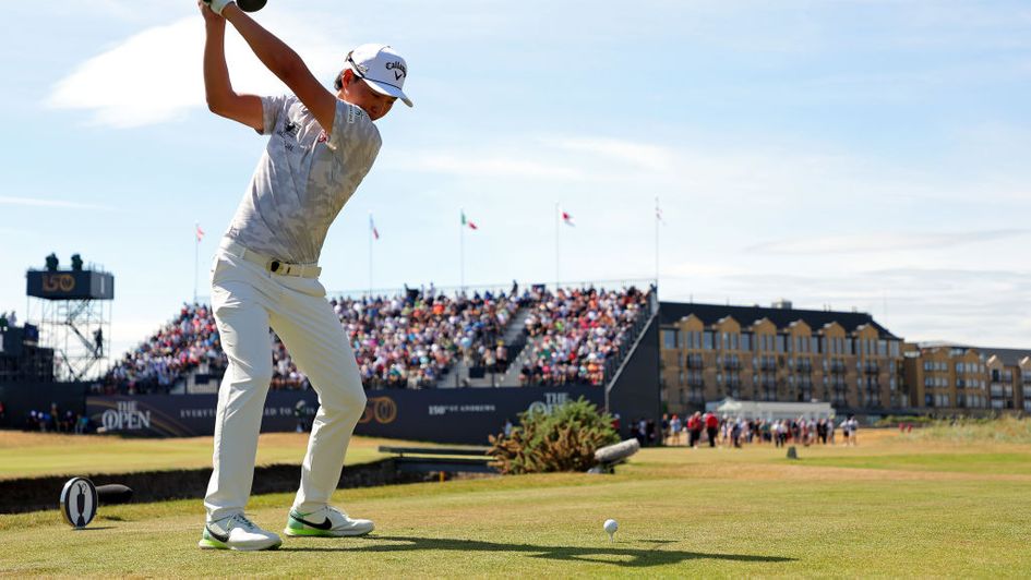 Min Woo Lee tees off at St Andrews
