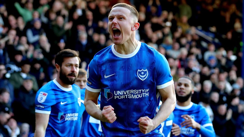 Colby Bishop celebrates a goal