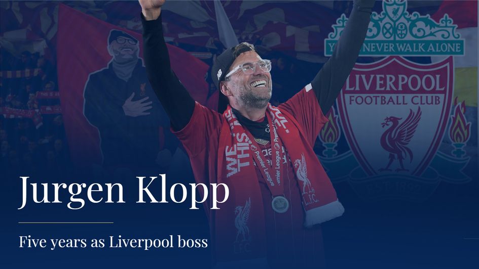 Jurgen Klopp celebrates five years in charge of Liverpool