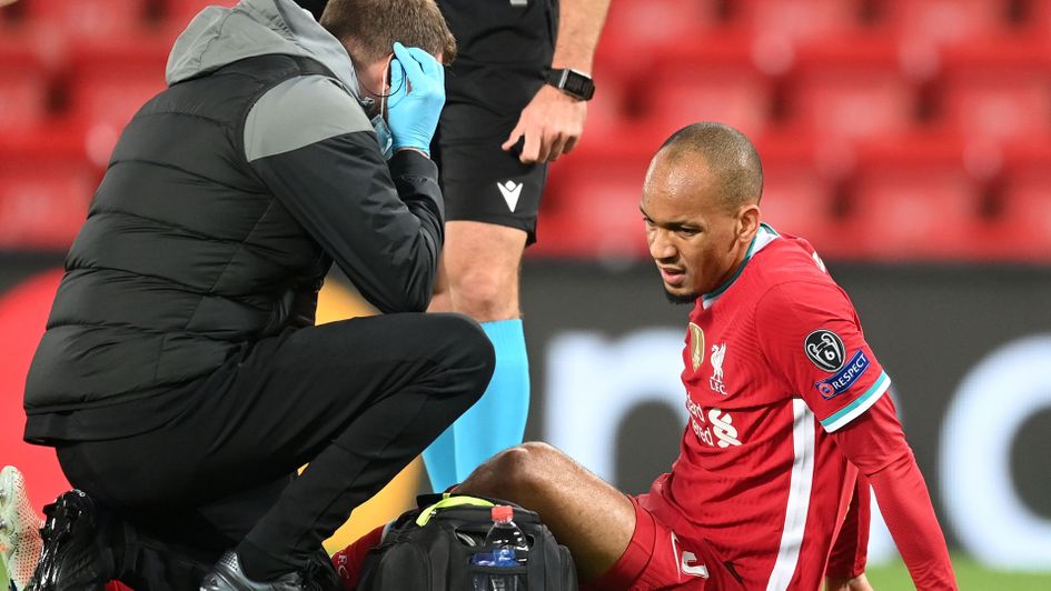 Fabinho is the latest Liverpool defender to suffer injury
