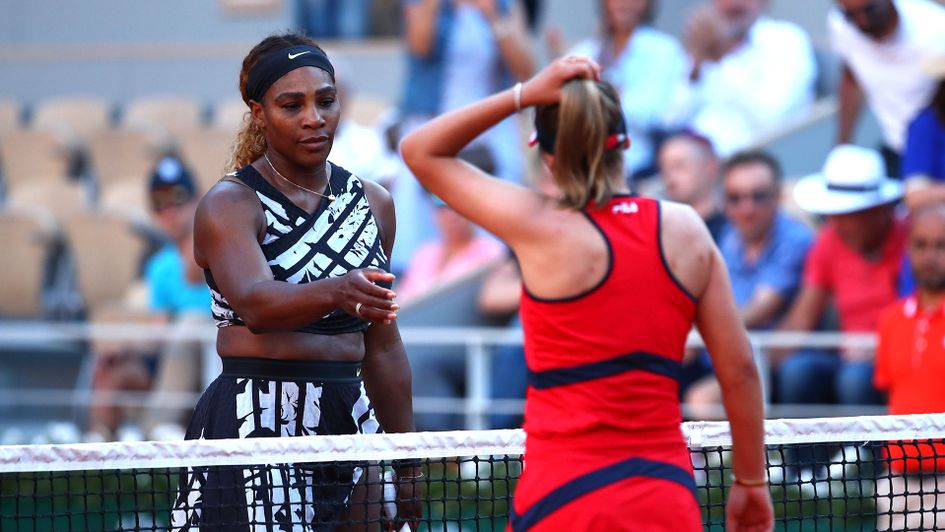 Serena Williams was beaten by Sofia Kenin
