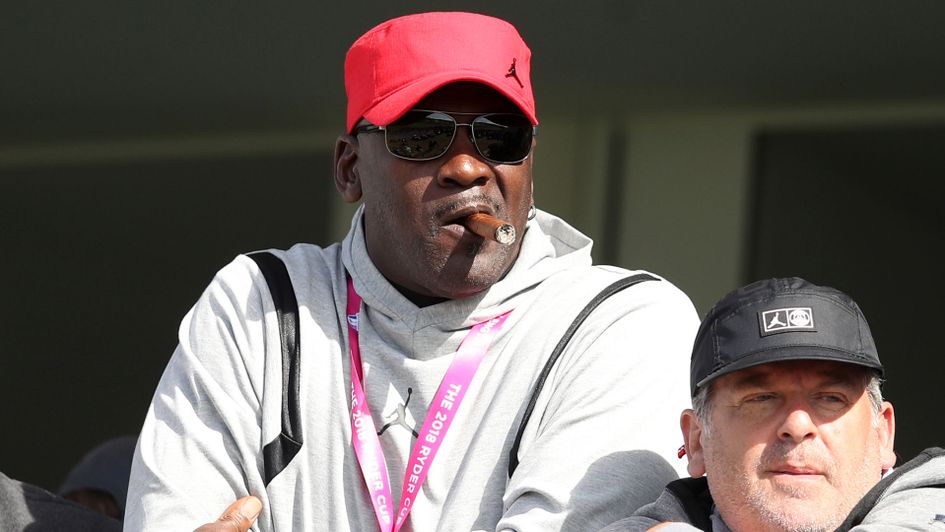 Michael Jordan doesn't look too impressed at the Ryder Cup
