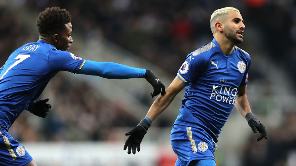 Riyad Mahrez celebrates