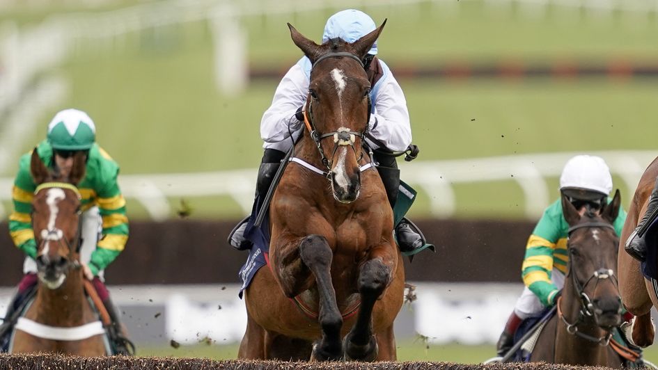Eklat De Rire in action at the Cheltenham Festival