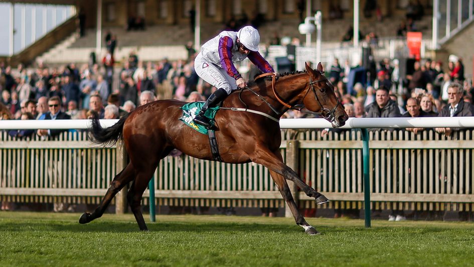 Laurens wins the Fillies' Mile at Newmarket