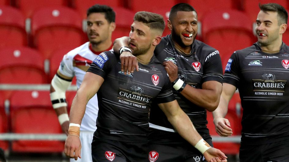 Tom Makinson and St Helens celebrate