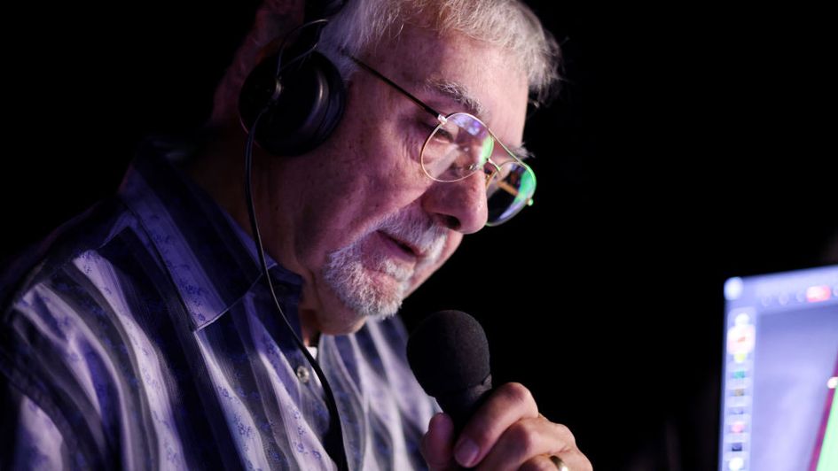 John Virgo during a commentary stint at this year's World Championship