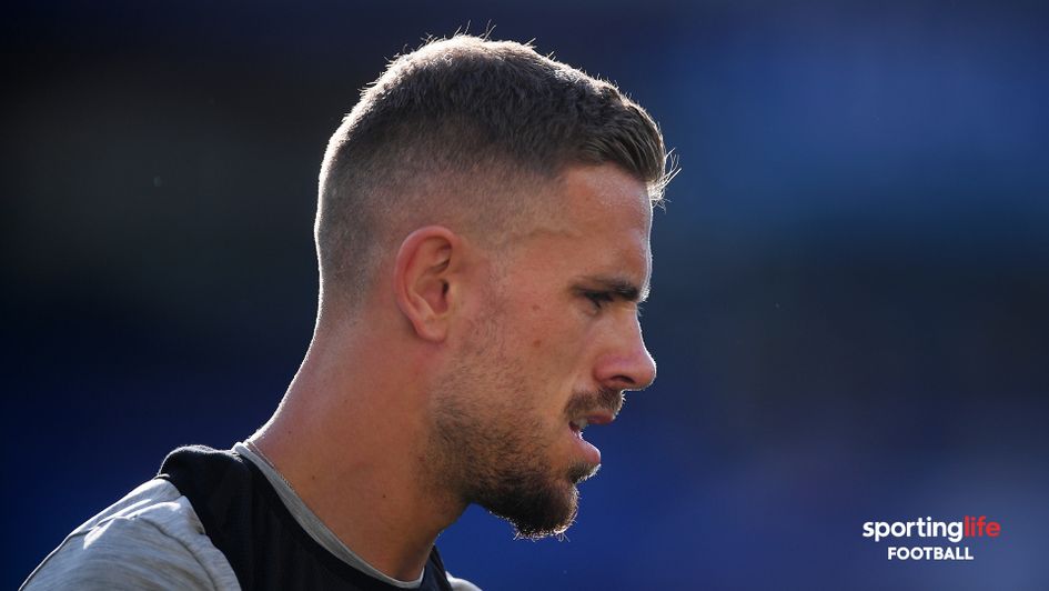 Jordan Henderson in Liverpool training