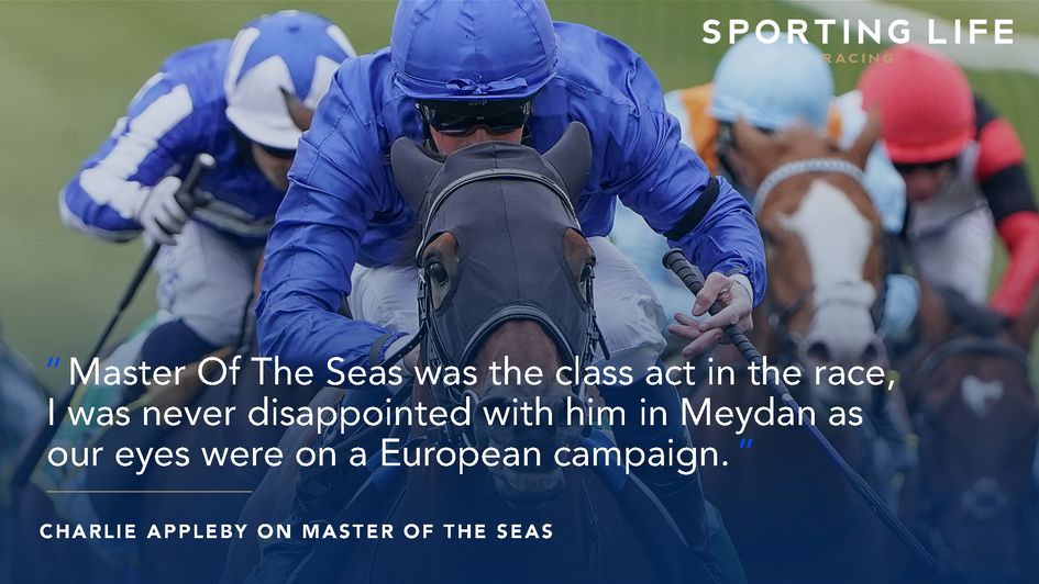 Charlie Appleby reacts to Master Of The Seas' Craven Stakes win