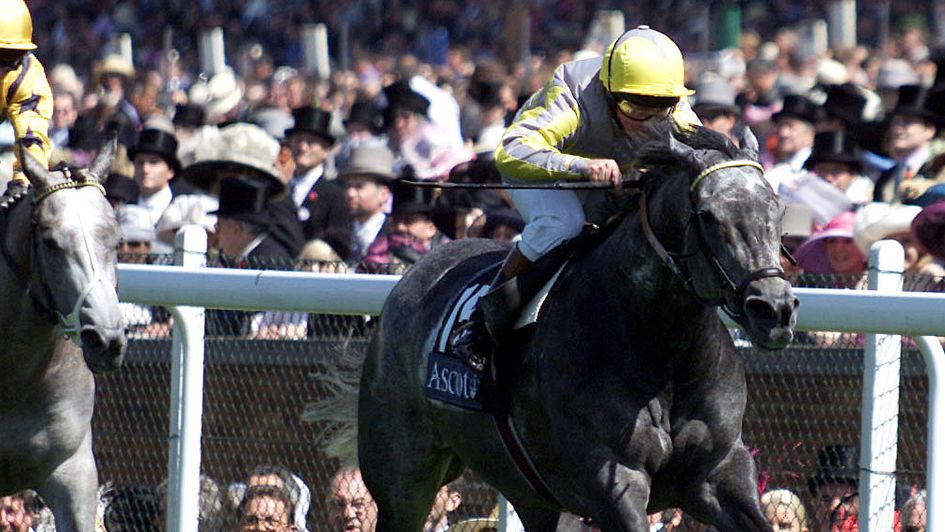 Michael Roberts winning at Royal Ascot on Cassandra Go