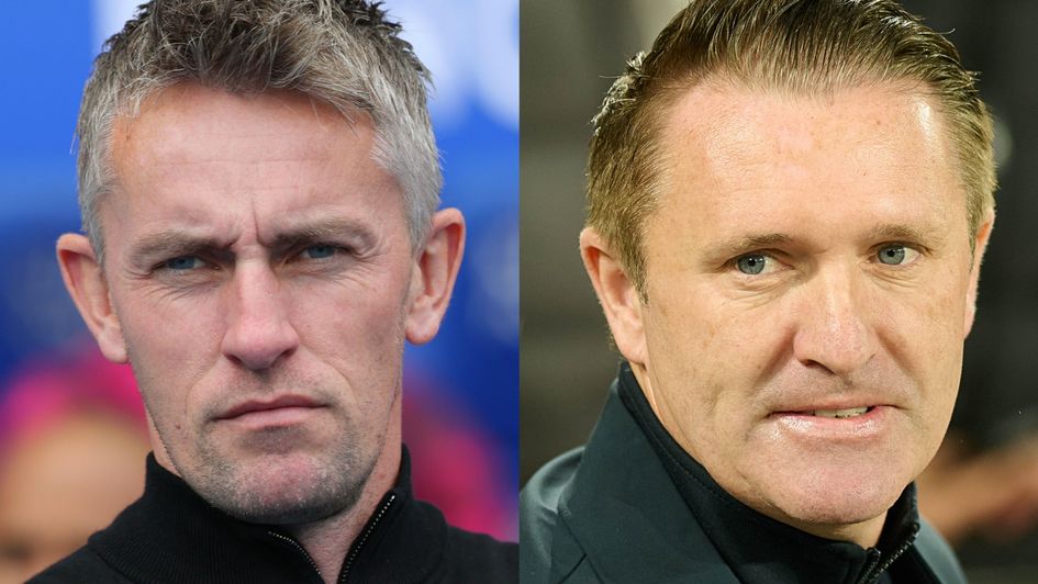 Kieran McKenna and Robbie Keane