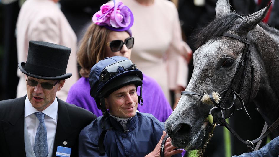 Aidan O'Brien with Ryan Moore and Winter
