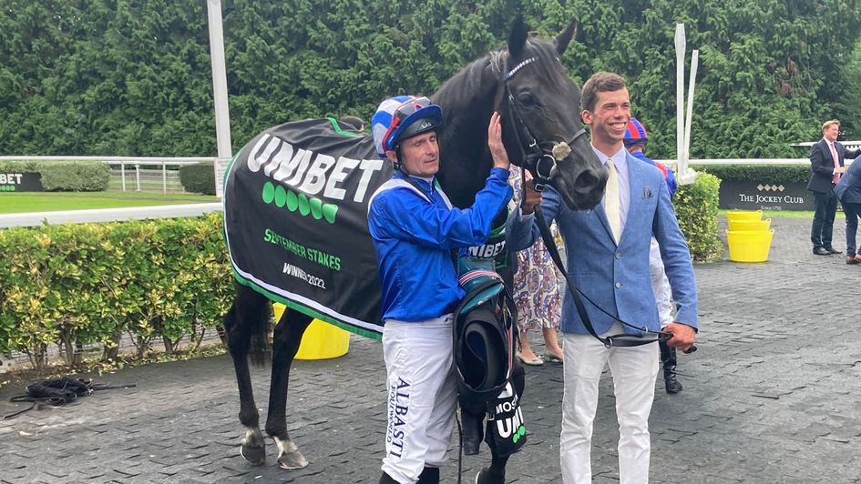 Mostahdaf after winning the September Stakes