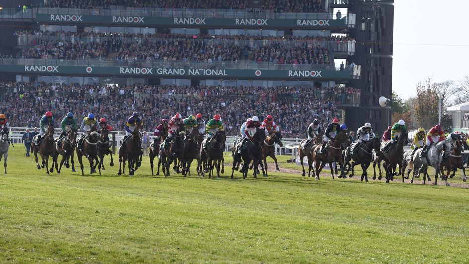 The 2023 Grand Natonal field head out to the first