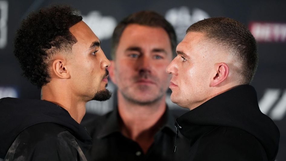 Ben Whittaker and Conor Wallace face off