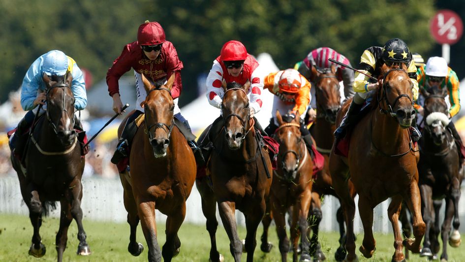 Scorching Heat wins the Stewards' Cup consolation race