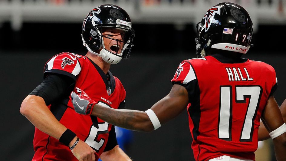 Matt Ryan (left) and Atlanta's offense can get rolling at New England