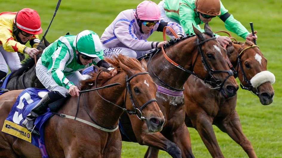 Mr Lupton (near side) wins under Paul Hanagan