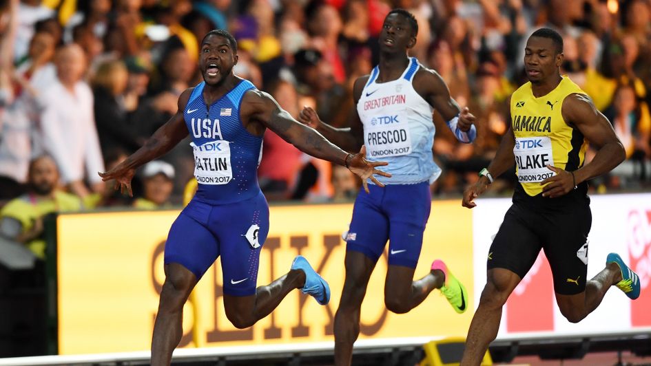 Justin Gatlin wins the 100m final