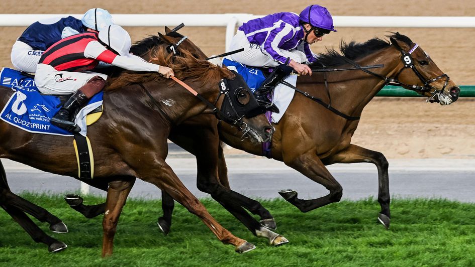 Believing gets up to win the Al Quoz Sprint