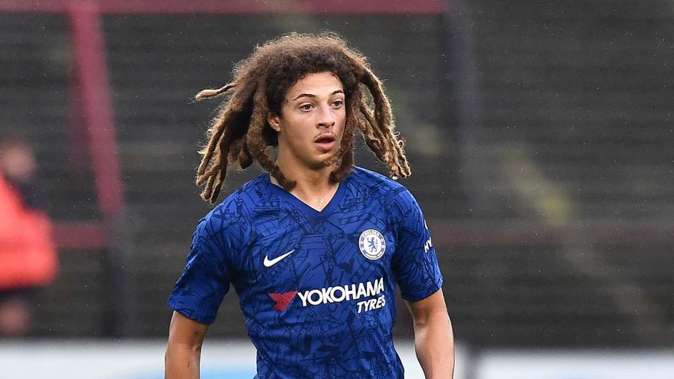 Ethan Ampadu in action for Chelsea