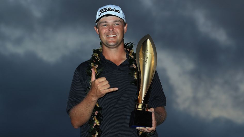 Patton Kizzire pictured after winning the Sony Open